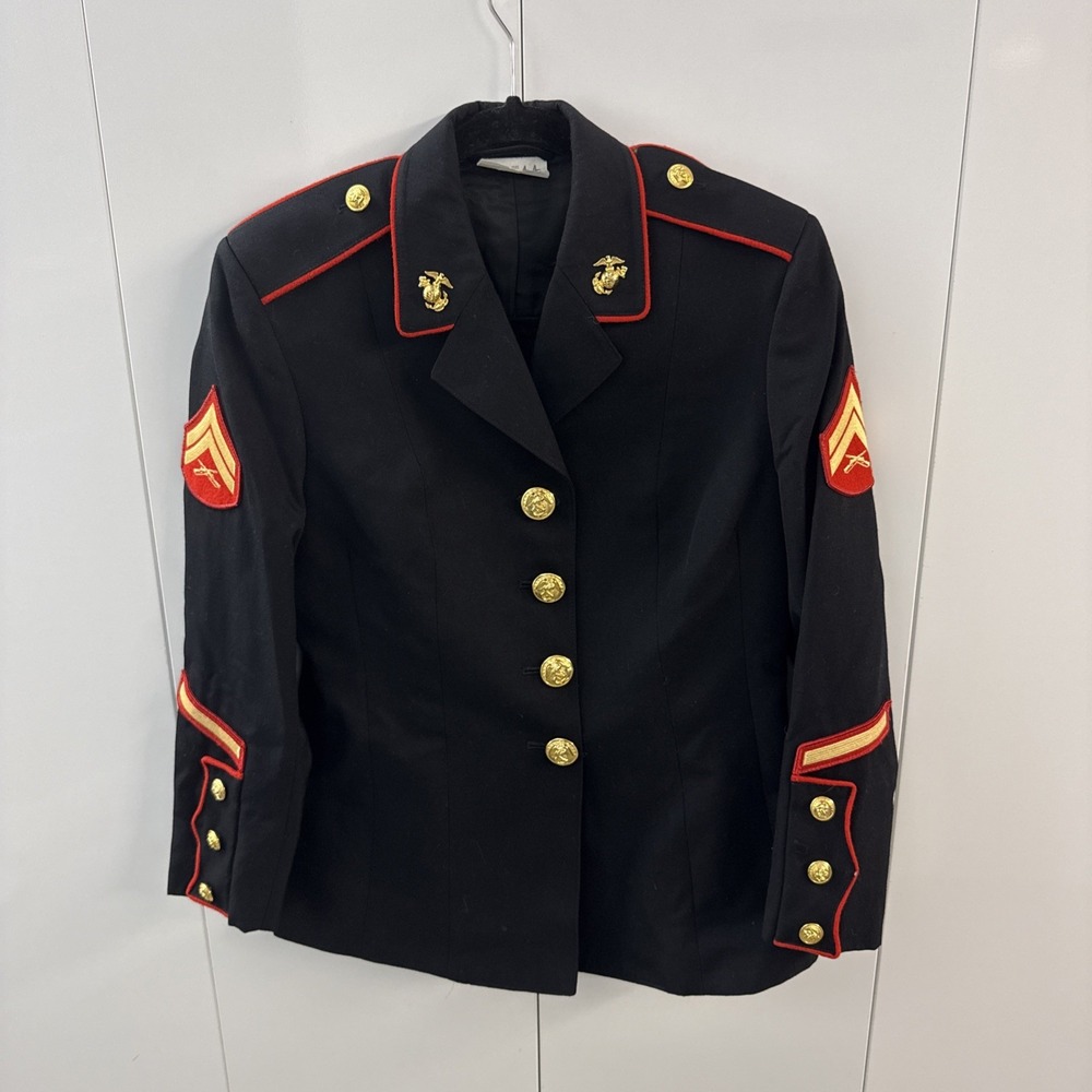 USMC Womens Dress Blues Coat 8MS E-4 Corporal Sewell Clothing Military Uniform